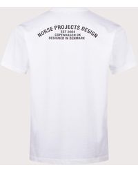 Norse Projects - Snekkersten Organic Arch Print T-Shirt - Lyst