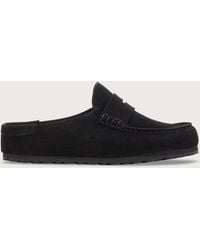 Birkenstock - Naples Wrapped Suede Leather Clogs - Lyst
