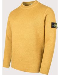 Stone Island - Relaxed Fit Rubberised Rws Wool Jumper - Lyst