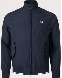 Fred Perry - Regular Fit Crinkle Harrington Jacket - Lyst