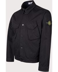 Stone Island - Dense Cotton Twill-Tc Jacket - Lyst