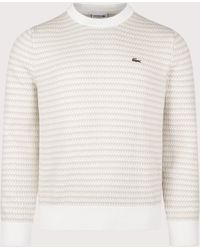 Lacoste - Regular Fit Stripe Knitted Jumper - Lyst