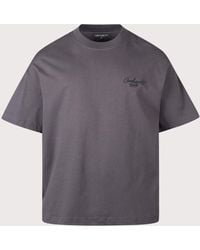 Carhartt - Boxy Loose Fit Signature Script T-Shirt - Lyst