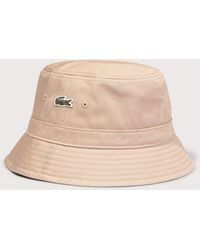 Lacoste - Piqué Bucket Hat - Lyst