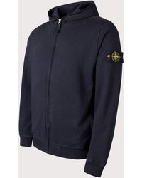 Stone Island - Malfilé 'Old' Treatment Full Zip Hoodie - Lyst