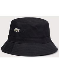 Lacoste - Piqué Bucket Hat - Lyst