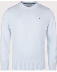 Lacoste - Classic Fit Wool Crewneck Jumper - Lyst