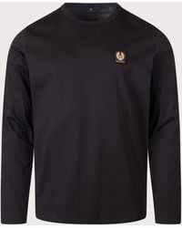Belstaff - Regular Fit Long Sleeved T-Shirt - Lyst