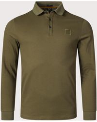 BOSS - Slim Fit Long Sleeve Passerby Polo Shirt - Lyst