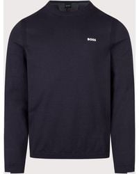 BOSS - Regular Fit Ever-X Crew Neck Knitted Jumper - Lyst