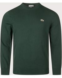 Lacoste - Regular Fit Croc Logo Knitted Jumper - Lyst