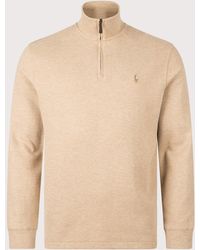 Polo Ralph Lauren - Loose Fit Estate-Rib Quarter Zip Knit Jumper - Lyst