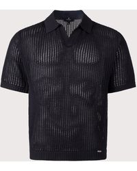 Represent - Beverly Open Gauge Knitted Polo Shirt - Lyst