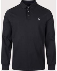 Polo Ralph Lauren - Custom Slim Fit Stretch Mesh Long Sleeve Polo Shirt - Lyst