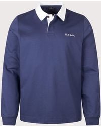 Paul Smith - Casual Fit Ps Logo Rugby Top - Lyst