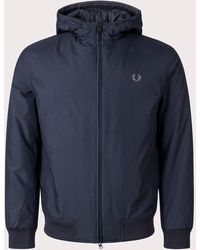 Fred Perry - Padded Hooded Brentham Jacket - Lyst