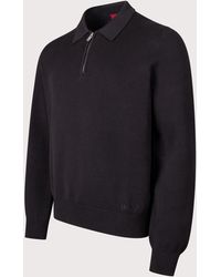 HUGO - Relaxed Fit Long Sleeve San Pauley Polo Shirt - Lyst