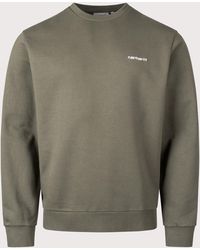 Carhartt - Regular Fit Script Embroidery Sweatshirt - Lyst