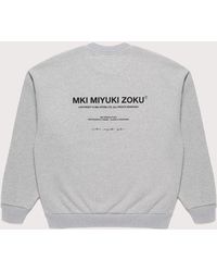 MKI Miyuki-Zoku - Oversized Design Studio Crewneck Sweatshirt - Lyst