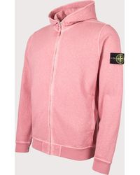 Stone Island - Malfilé 'Old' Treatment Full Zip Hoodie - Lyst