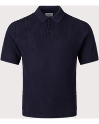 Norse Projects - Anholt Cotton Crepe Polo Shirt - Lyst