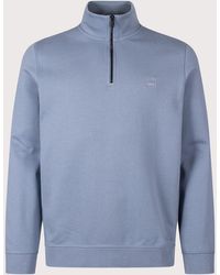 BOSS - Regular Fit Zetrust Quarter Zip Sweatshirt - Lyst