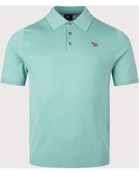 Paul Smith - Regular Fit Zebra Badge Knitted Polo Shirt - Lyst