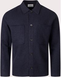 NN07 - Jonas Boiled Wool Overshirt - Lyst