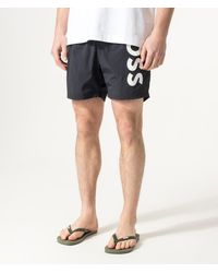 BOSS - Regular Fit Octopus Swim Shorts - Lyst
