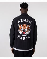 KENZO - Lucky Tiger Quilted Coach Jacket - Lyst