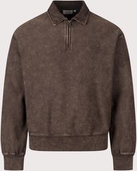Carhartt - Boxy Loose Fit Lambert Polo Neck Sweatshirt - Lyst