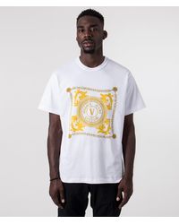 Versace - Foulard V Emblem Chain Logo T-shirt - Lyst