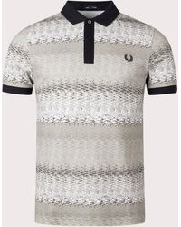 Fred Perry - Subculture Waves Polo Shirt - Lyst