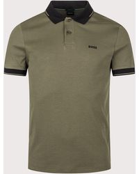 BOSS - Slim Fit Network Paule Polo Shirt - Lyst