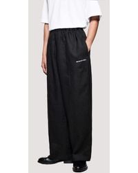 MKI Miyuki-Zoku - Relaxed Fit Linen Wide Leg Pants - Lyst