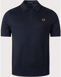 Fred Perry - Regular Fit Knitted Polo Shirt - Lyst