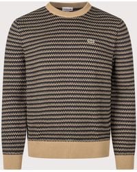 Lacoste - Regular Fit Stripe Knitted Jumper - Lyst