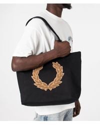 Fred Perry - Laurel Wreath Canvas Tote Bag - Lyst