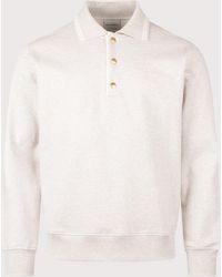 Drole de Monsieur - Relaxed Fit Drôle Long Sleeve Polo Shirt - Lyst