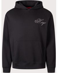 HUGO - Relaxed Fit Dalento Hoodie - Lyst