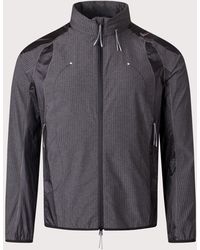 ROA - Numb Pinstriped Hooded Wind Jacket - Lyst