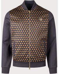 Fred Perry - Regular Fit Geometric Track Jacket - Lyst