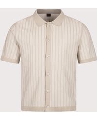 BOSS - Relaxed Fit Kodd Knitted Polo Shirt - Lyst