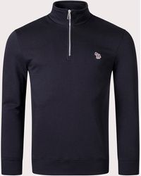 Paul Smith - Quarter Zip Zebra Logo Sweatshirt - Lyst