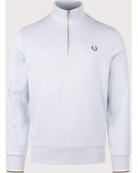 Fred Perry - Regular Fit Quarter Zip Sweatshirt - Lyst
