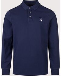 Polo Ralph Lauren - Custom Slim Fit Stretch Mesh Long Sleeve Polo Shirt - Lyst