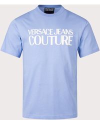 Versace - Rubberised Logo Colour Print T-shirt - Lyst