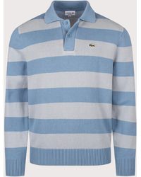 Lacoste - Classic Fit Long Sleeve Knitted Polo Shirt - Lyst