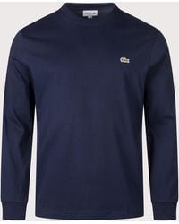 Lacoste - Classic Fit Long Sleeve Cotton T-Shirt - Lyst