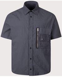 C.P. Company - Garment Dyed Tactel Short Sleeve Shirt - Lyst